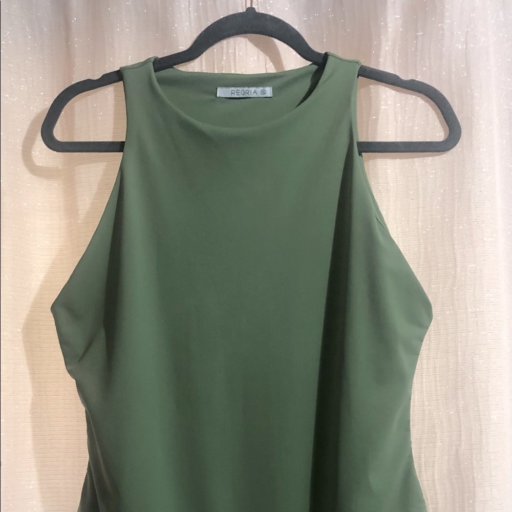 High neck body suit